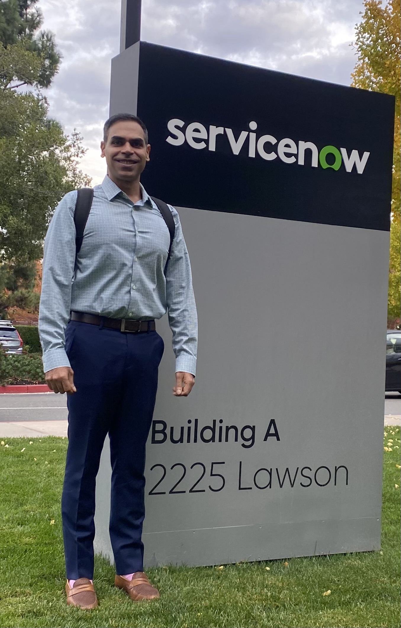 Shishir Narula outside ServiceNow